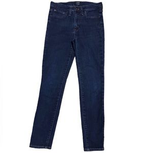 J. Crew High Rise Skinny Jeans Blue Denim Size 27 Waist